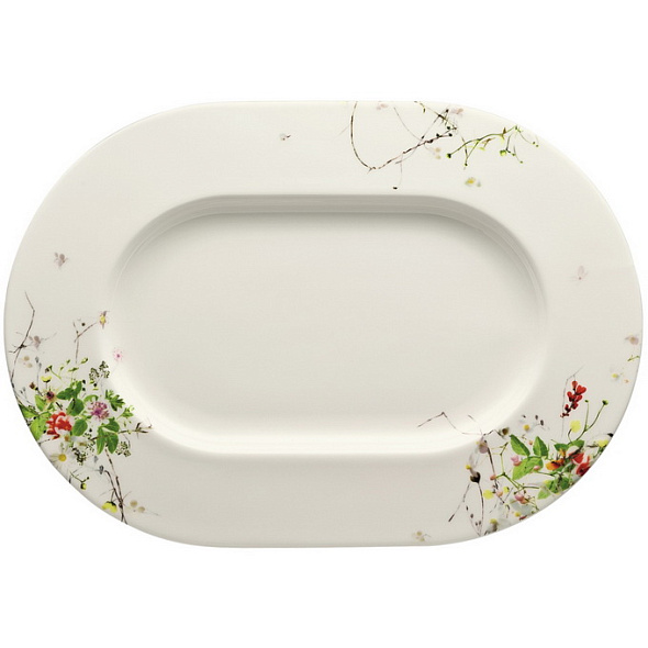 Блюдо сервировочное овальное Brillance Fleurs Sauvages 34 см