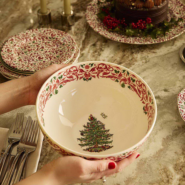 Салатник Spode Christmas Tree Yuletide "Елка" 23 см