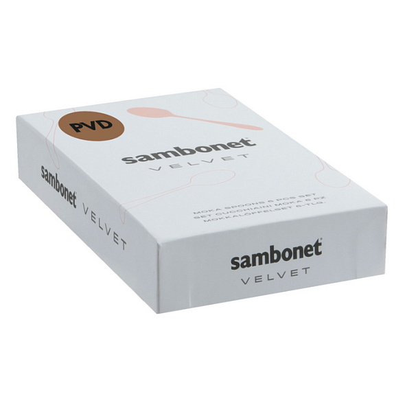 Набор ложек кофейных Velvet 2Black, 6 шт