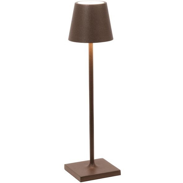 Лампа настольная Zafferano Poldina Pro Micro 27,5 см, коричневая