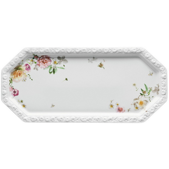 Блюдо для сэндвичей Maria Pink Rose 16х36 см