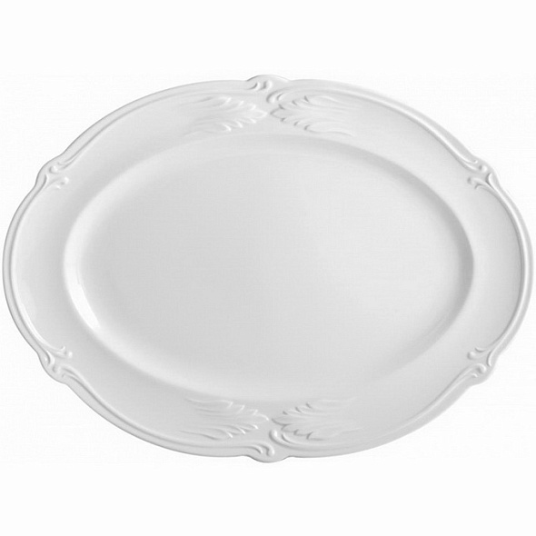 Блюдо овальное Rocaille Blanc 38,6 см