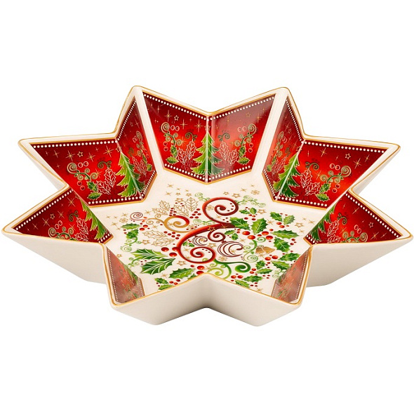 Блюдо-звезда Christmas Star 32 см