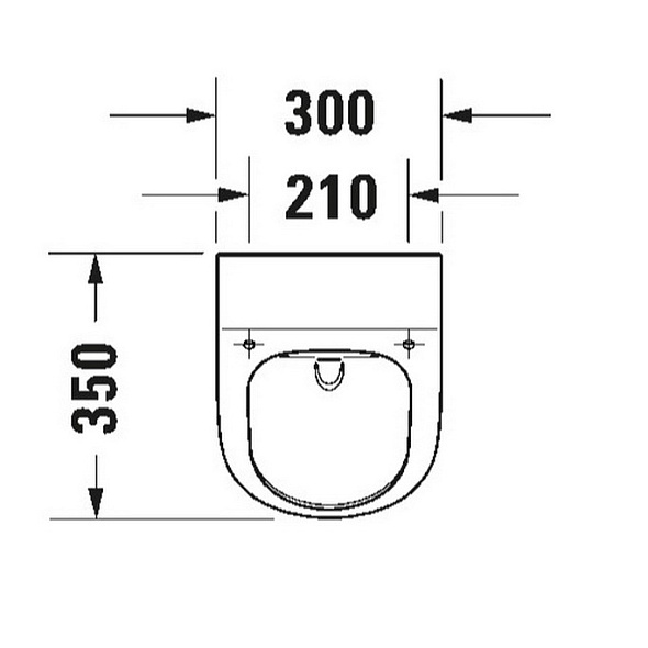 Писсуар Duravit ME by Starck 35х30 2812300000, без крышки, белый