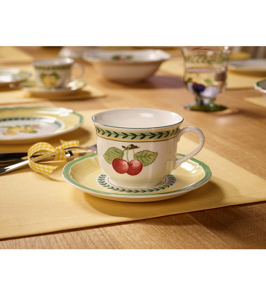 Чашка для завтрака с блюдцем French Garden Fleurence 350 мл