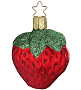 Игрушка на елку "Клубника" 6,5 см