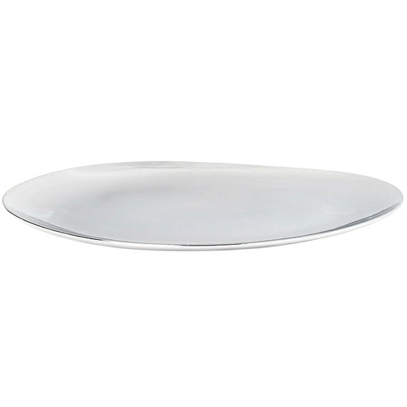Блюдо Bitossi Oro E Argento 30,5 см, серебряное