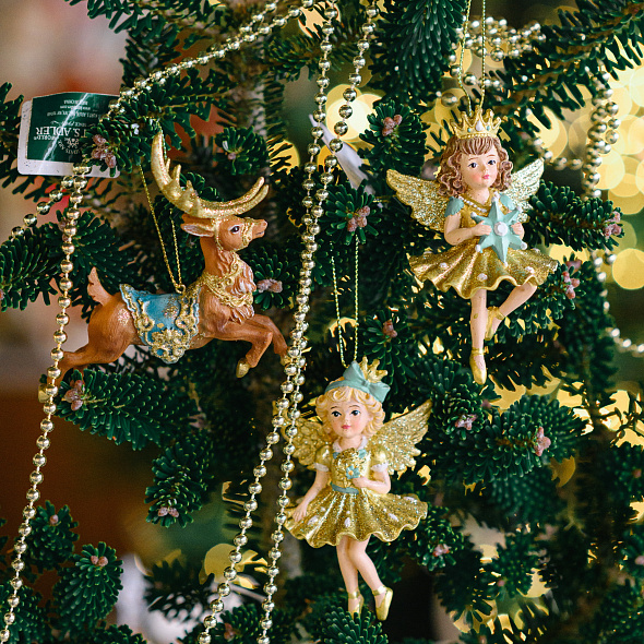 Елочная игрушка "Олень" 12 см, в ассортименте
