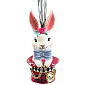 Елочная игрушка "Кролик в шляпе"