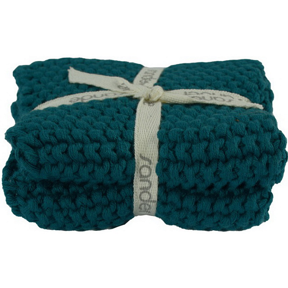 Набор салфеток кухонных Allstars 22х22 см, 2 шт, цвет сине-зеленый