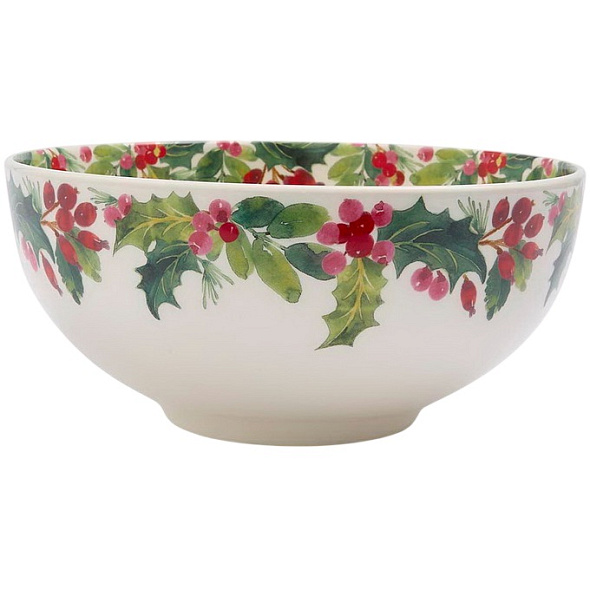 Салатник Botanic Garden Christmas Holly 23 см, орнамент
