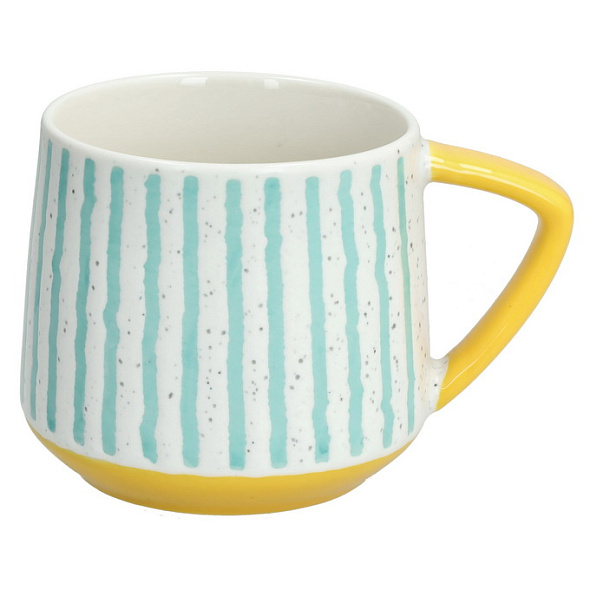 Кружка Holidays 400 мл, цвет ручки желтый