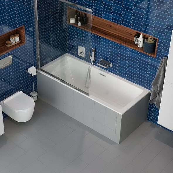 Ванна акриловая Excellent Heaven Slim 170x75, с ножками, белая