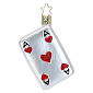 Игрушка на елку "Туз червей" 8,5 см