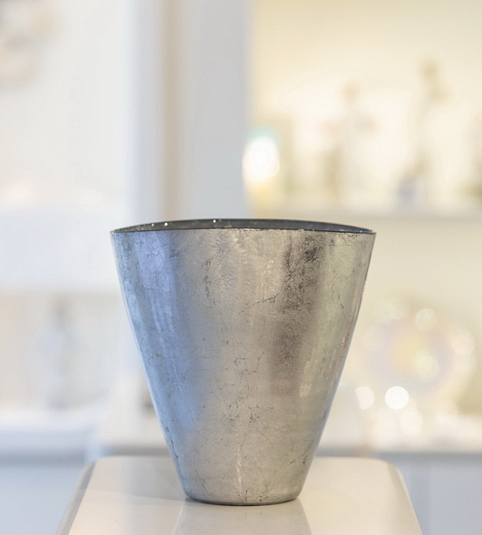Ваза овальная Silver Leaf 19 см