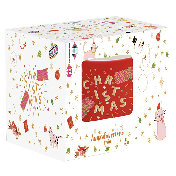 Кружка Christmas 350 мл, красная