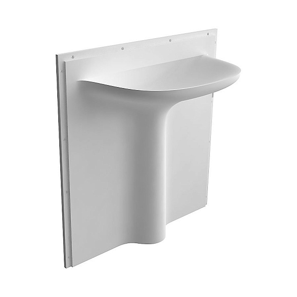 Раковина Antonio Lupi Calice, 90x48, из Corian, встраиваемая в стену