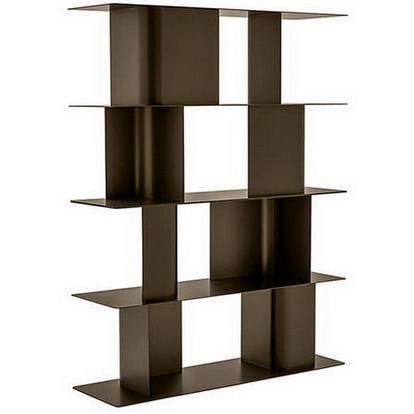 Стеллаж книжный Calligaris Carv 169х130, Matt Bronze