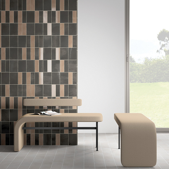 Керамогранит Equipe Miyako 5х15, Coffee Gloss, 7,8 мм