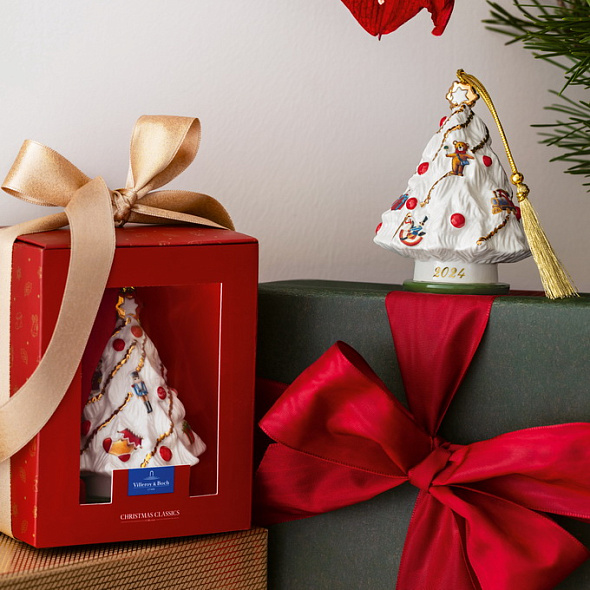 Елочная игрушка "Новогодняя ель" Christmas Classics 10 см