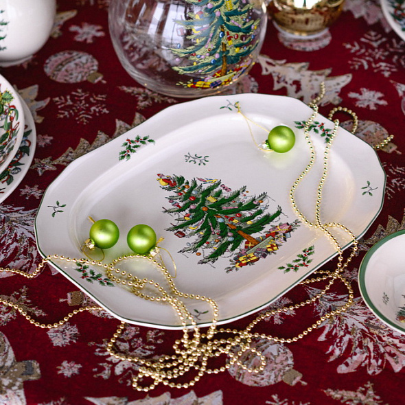 Блюдо овальное Christmas Tree 35 см