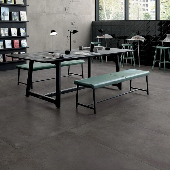Керамогранит Italon Millennium 80х80 Naturale, Black, 9 мм