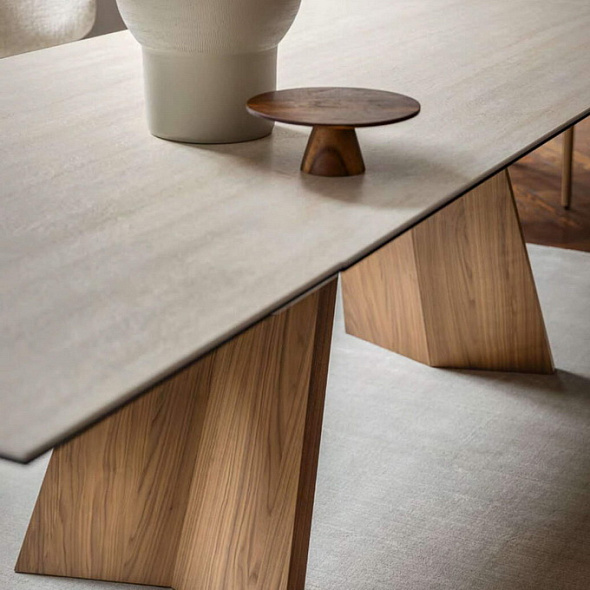 Стол обеденный Calligaris Icaro 199х100, White Travertino