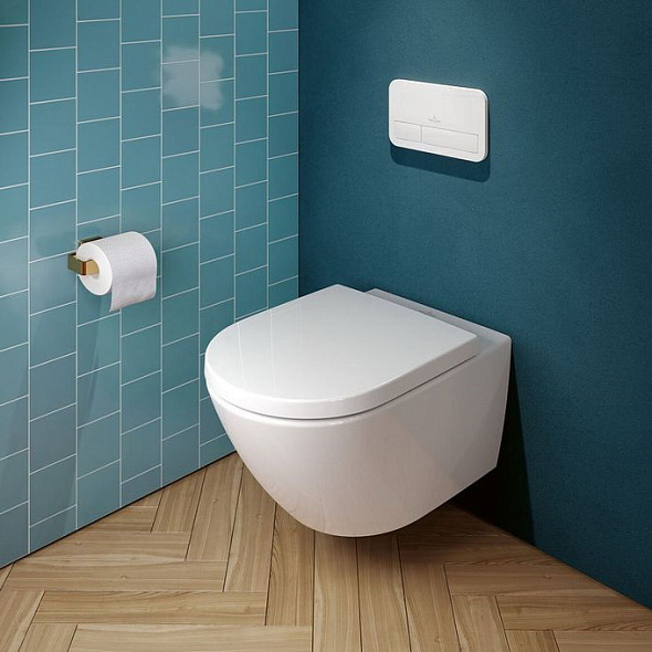 Унитаз Villeroy&Boch Subway 3.0, CeramicPlus, TwistFlush, с сиденьем
