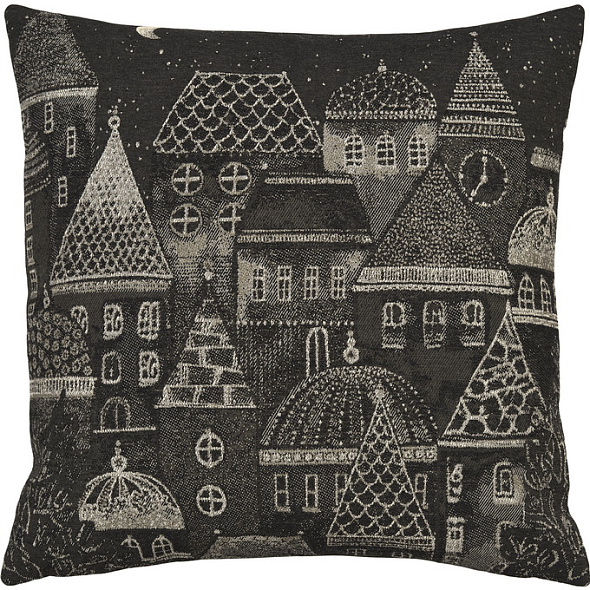 Чехол для подушки декоративной Notte Santa 45х45 см, цвет антрацит