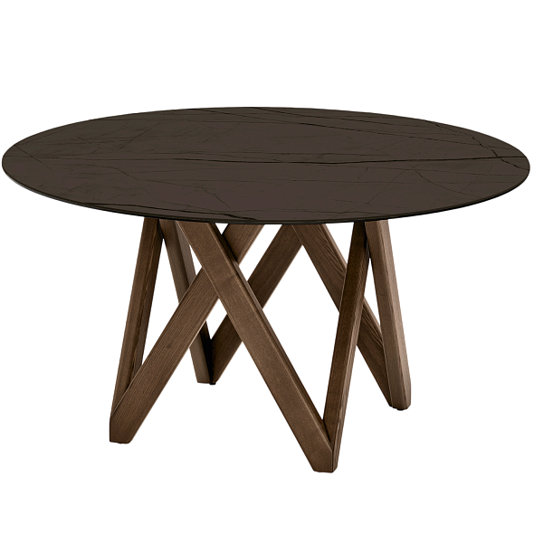 Стол Calligaris Cartesio 140х140 CS4092, Smoke / Bronze