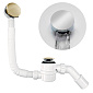 Сифон для ванны McAlpine HCN2600CC-15MM-GOLD, наполнение через перелив, золото