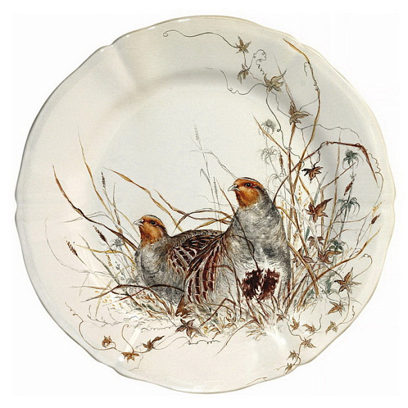 Тарелка салатная "Куропатка" 23,2 см