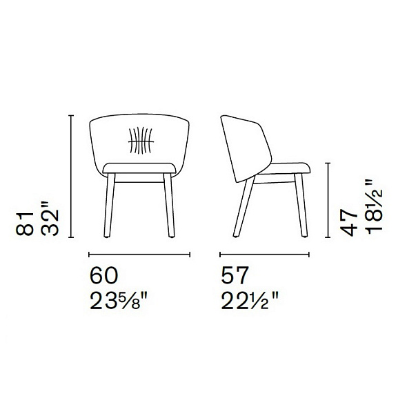 Стул Calligaris Sweel CS2207, Mud Brown