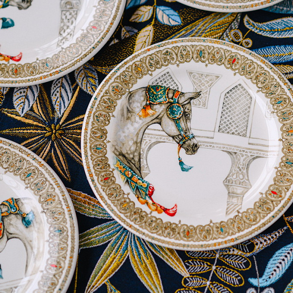 Тарелка салатная Chevaux du vent 22 см (лошадь)