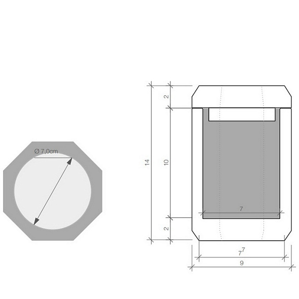 Шкатулка Decor Walther Kristall 0931481, янтарь