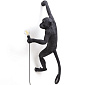 Лампа настенная Seletti Monkey Lamp Hanging 65 см, черная, версия 2