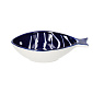 Блюдце Fish 13х8 см, синее