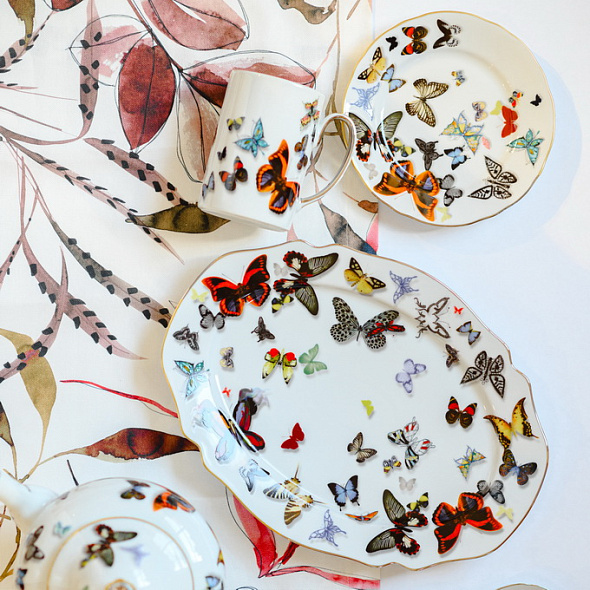 Блюдо овальное Butterfly Parade 31,7х23,4 см