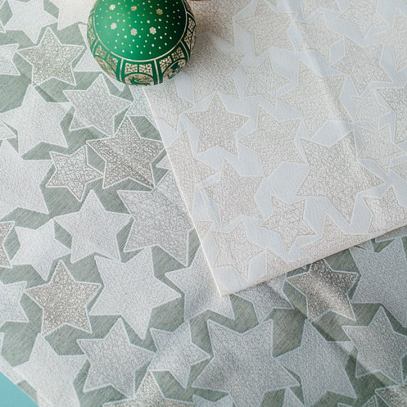 Скатерть прямоугольная Star Parade 130х170 см, цвет изумруд