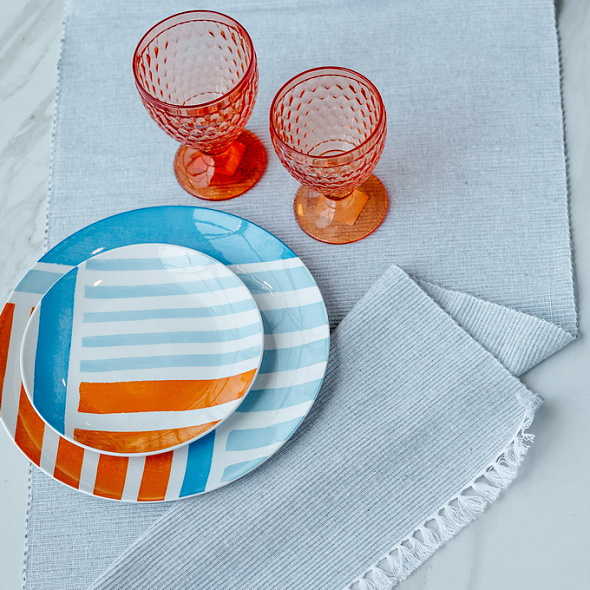 Скатерть-дорожка Textile Basic 40х140 см, цвет голубой