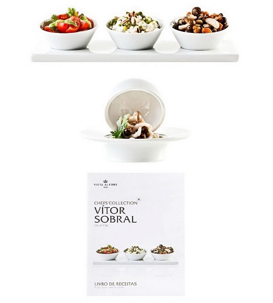 Набор посуды Chef's Collection, 7 предметов + книга рецептов от Vítor Sobral