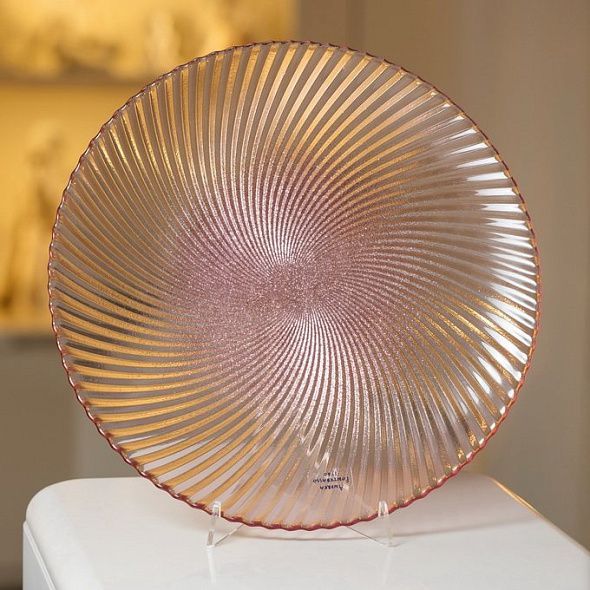 Блюдо сервировочное Galassia Pink Glitter 28 см