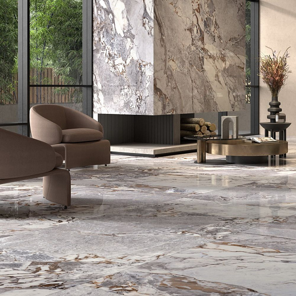 Керамогранит La Faenza Aesthetica 120х260 LP, Unico Grey, 6,5 мм