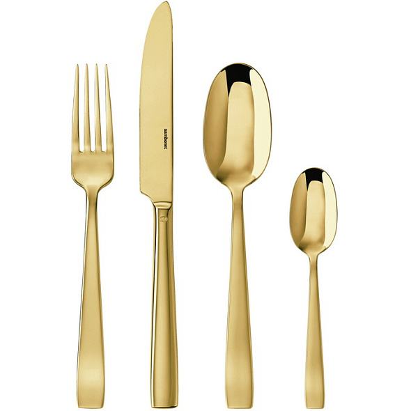 Набор столовых приборов Flat Gold, 24 предмета