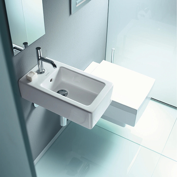 Раковина Duravit Vero, 45х25, крепление в торце, 0702250000