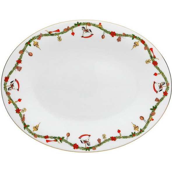 Блюдо овальное Nora Christmas 36 см