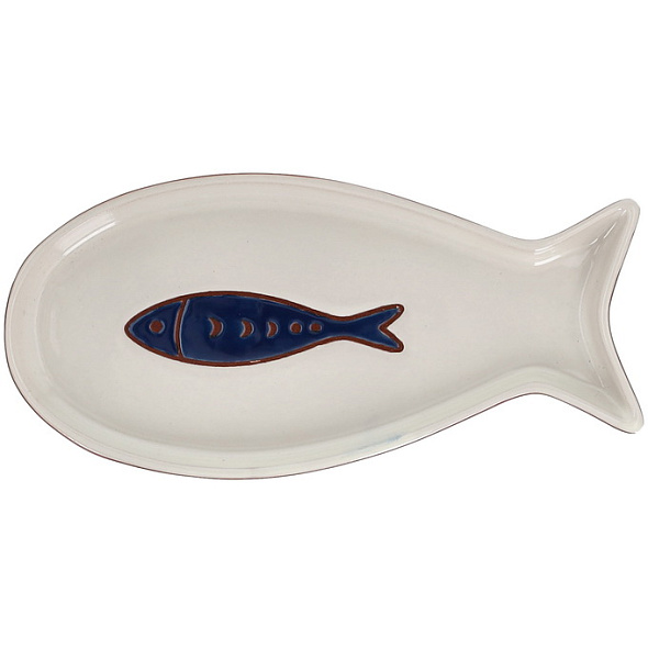 Блюдо "Рыбка" Relief Ondina 25х12 см, белое