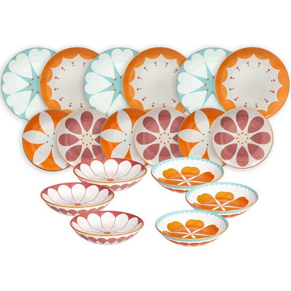 Набор посуды на 6 персон Moon Madame, 18 предметов