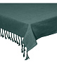 Скатерть прямоугольная Textile Slub Verde 140х240 см
