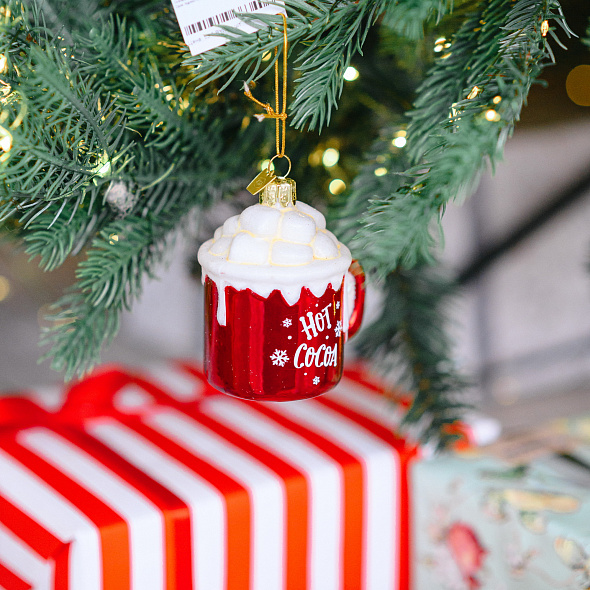 Елочная игрушка "Горячий шоколад" 7,6 см